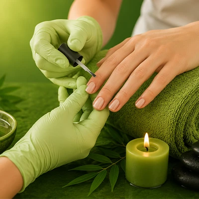 Manicure Service Bamboo Theme