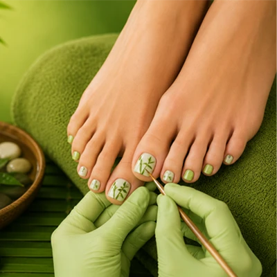 Pedicure Service Bamboo Theme